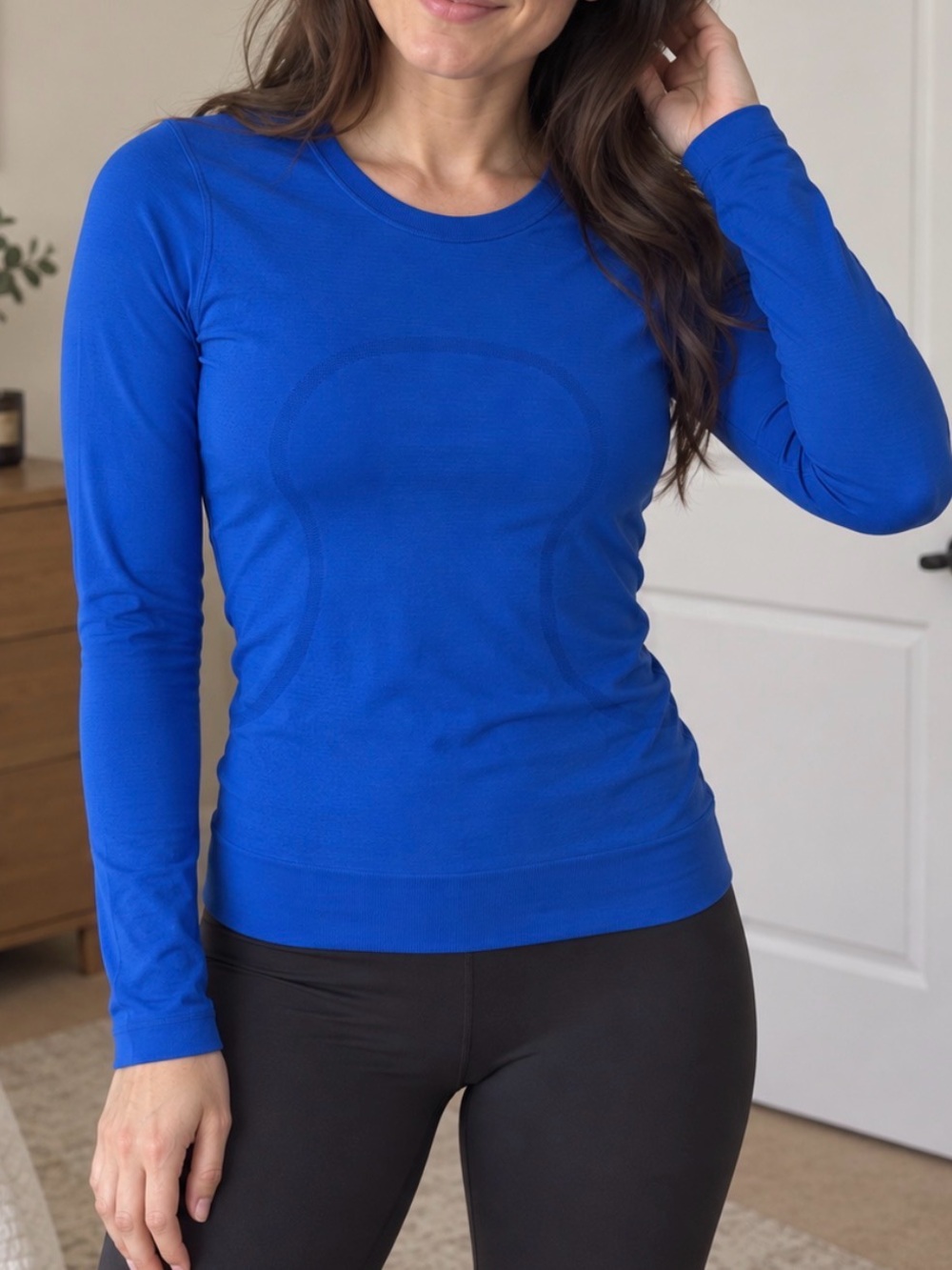 lululemon athletica Cobalt Blue Long-Sleeve Crew Top
